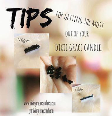 Tips to Burning Your Dixie Grace Candles