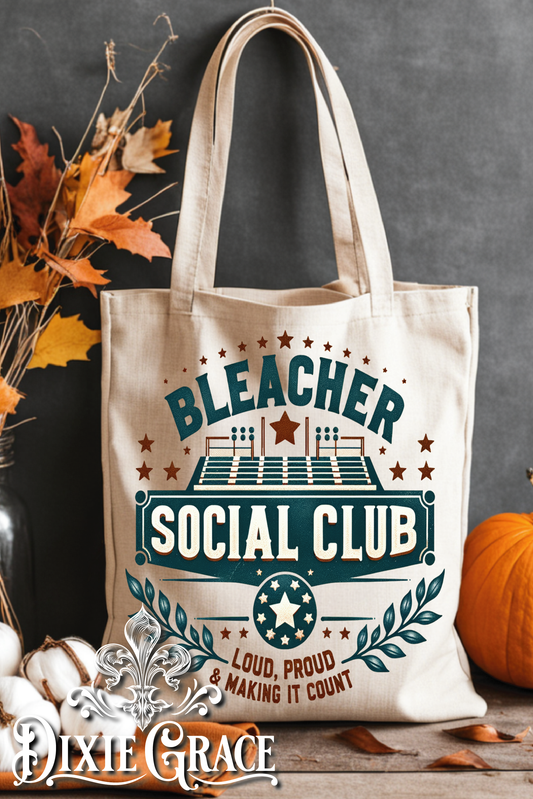Bleacher Social Club - Gift - Canvas - Two Options - Tote Bag