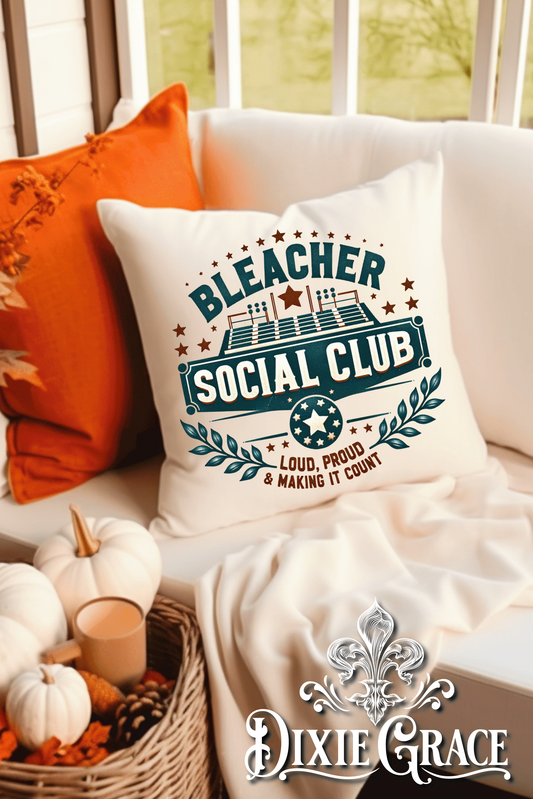Bleacher Social Club - Includes Insert - Throw Pillow