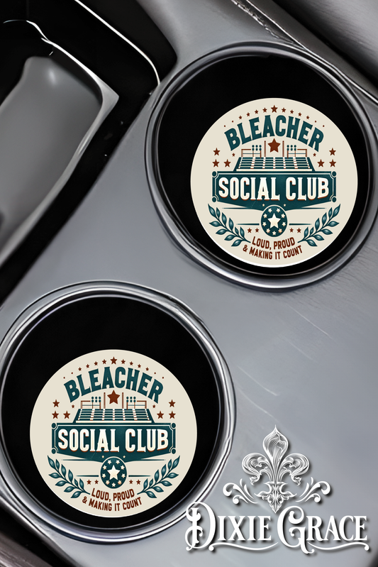 Bleacher Social Club - Set of 2 - Car Coasters