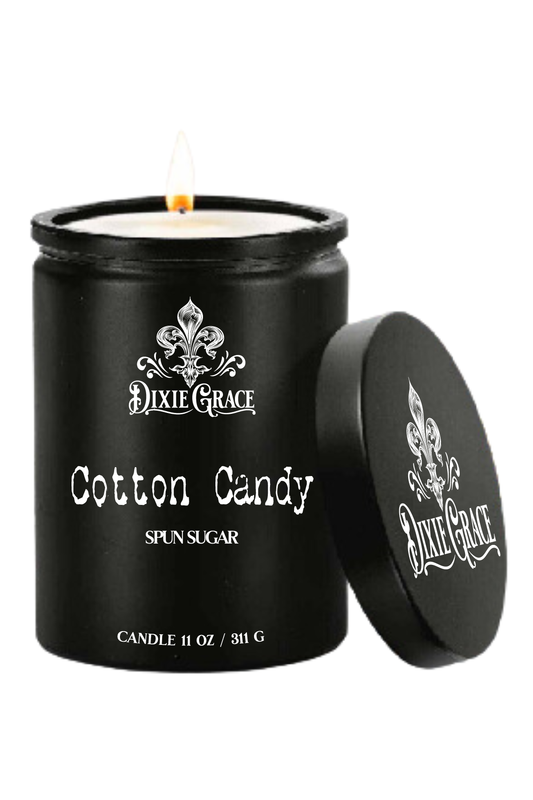 Cotton Candy - 11 oz Glass Candle - Cotton Wick