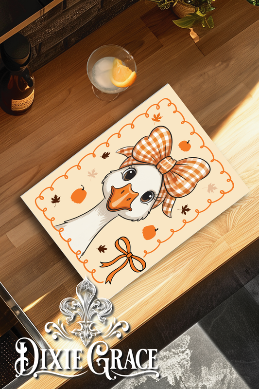 Fall Goose - Glass Cutting/Charcuterie Board