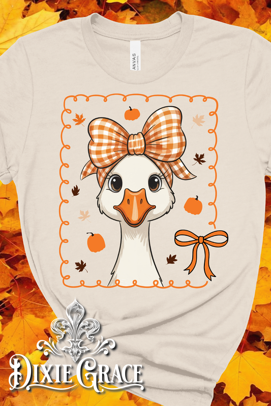 Fall Goose - Natural - Youth, Long Sleeve, Sweatshirt, Hoodie Option - Graphic Tee