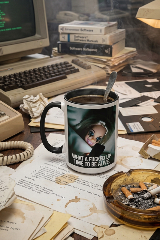 Fucked Up Time - Perturbed Doll Era - 15 oz Coffee Mug