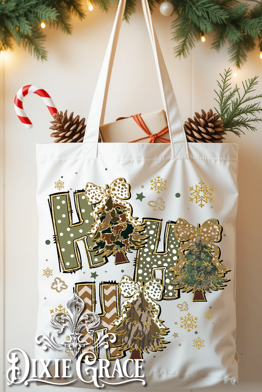 HoHoHo Camo - Canvas - Tote Bag