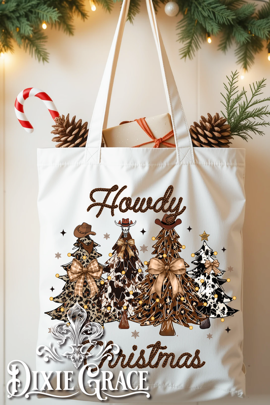 Howdy Christmas - Canvas - Tote Bag