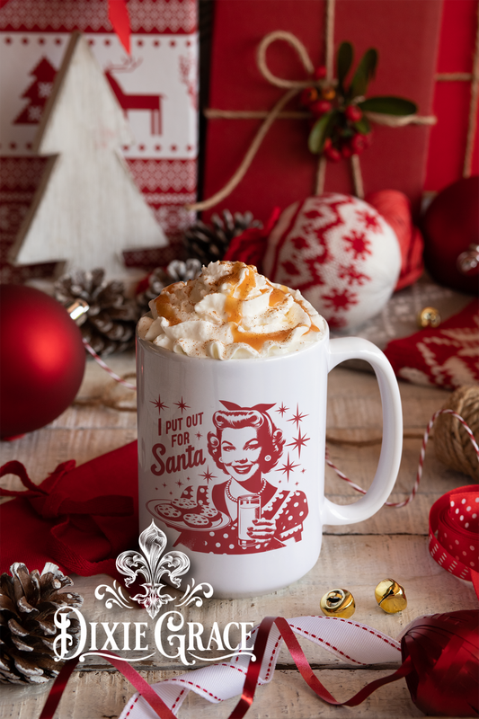 I Put Out for Santa - Large Coffee Mug