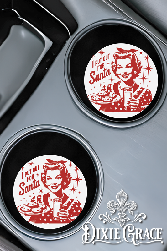 I Put Out for Santa - Set of 2 - Car Coasters