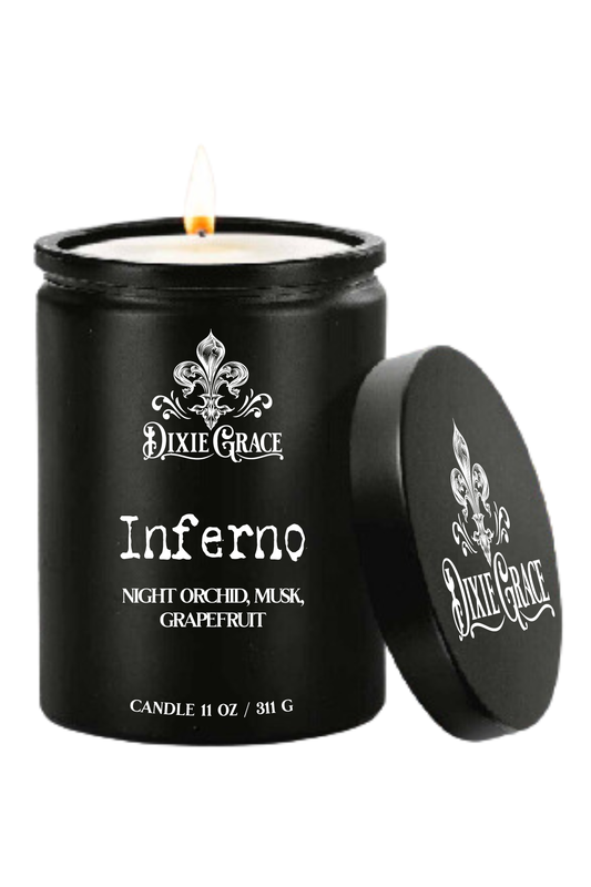 Inferno - 11 oz Glass Candle - Cotton Wick