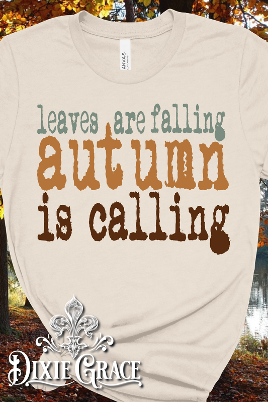 Leaves Are Falling - Natural - Youth, Long Sleeve, Sweatshirt, Hoodie Option - Graphic Tee