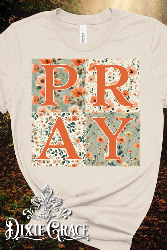 PRAY - Natural/Sand - Youth, Tank, Sweatshirt, Hoodie Option - Graphic Tee