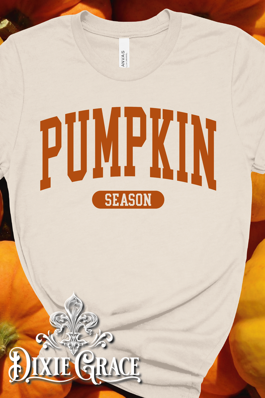 Pumpkin Season - Natural - Youth, Long Sleeve, Sweatshirt, Hoodie Option - Graphic Tee