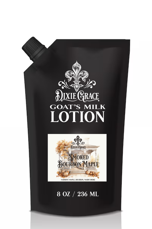 Smoked Bourbon Maple - Goat's Milk Lotion - Refill Bag