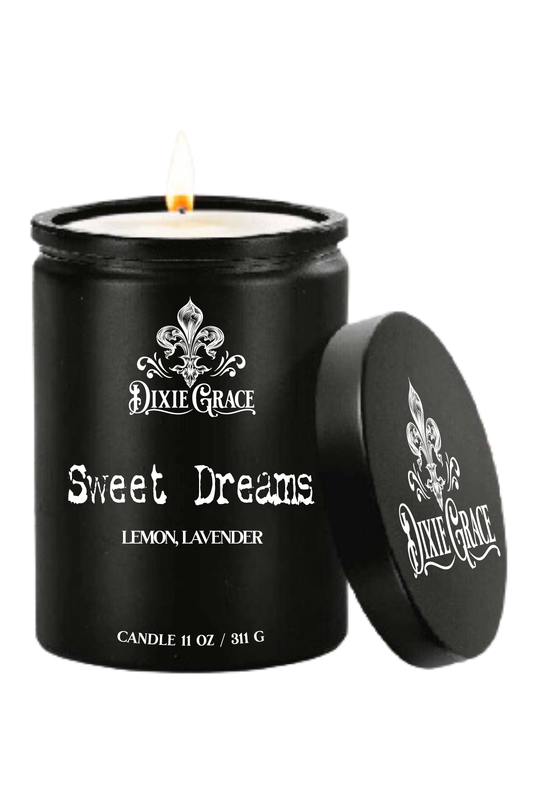 Sweet Dreams - 11 oz Glass Candle - Cotton Wick