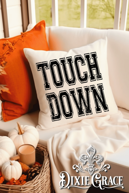 Touch Down Football - Includes Insert - Throw Pillow