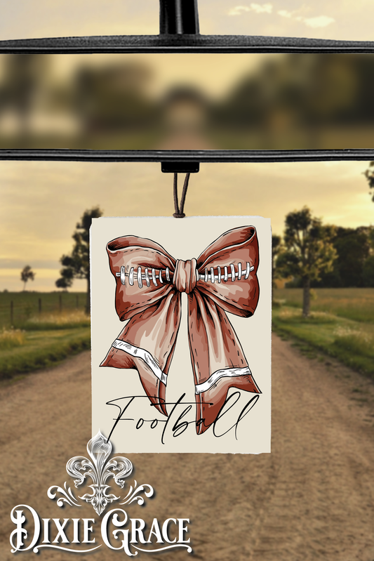 Vintage Football Bow - Air Freshener
