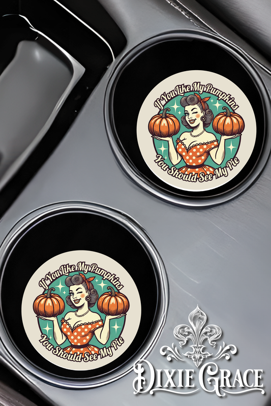 You Should See My Pie - Set of 2 - Car Coasters