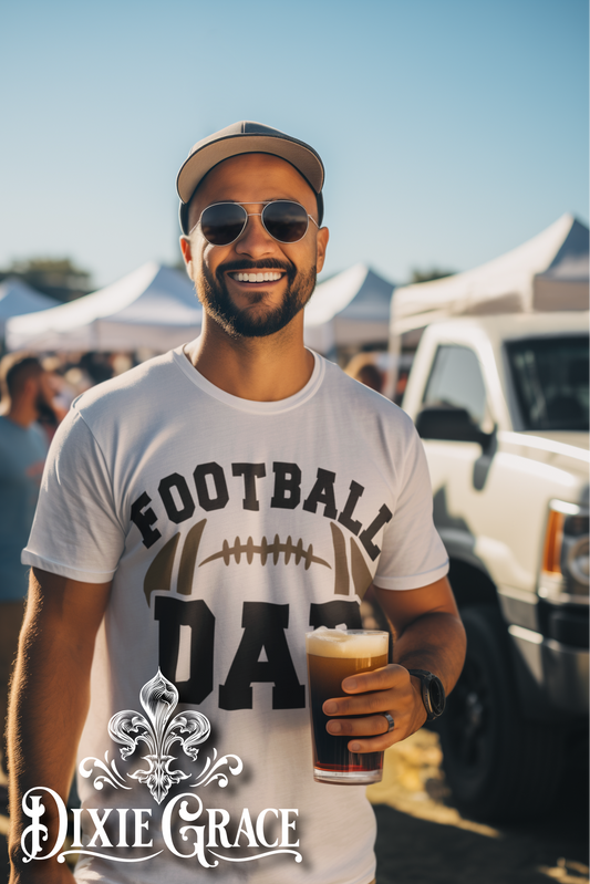 Football Dad - Vintage White - Youth, Long Sleeve, Sweatshirt, Hoodie Option - Graphic Tee