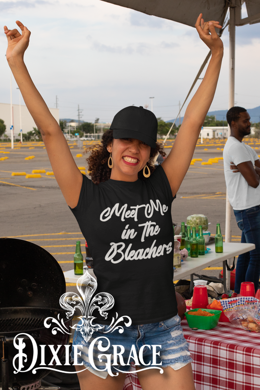 Meet Me In The Bleachers - Black - Youth, Long Sleeve, Sweatshirt, Hoodie Option - Graphic Tee