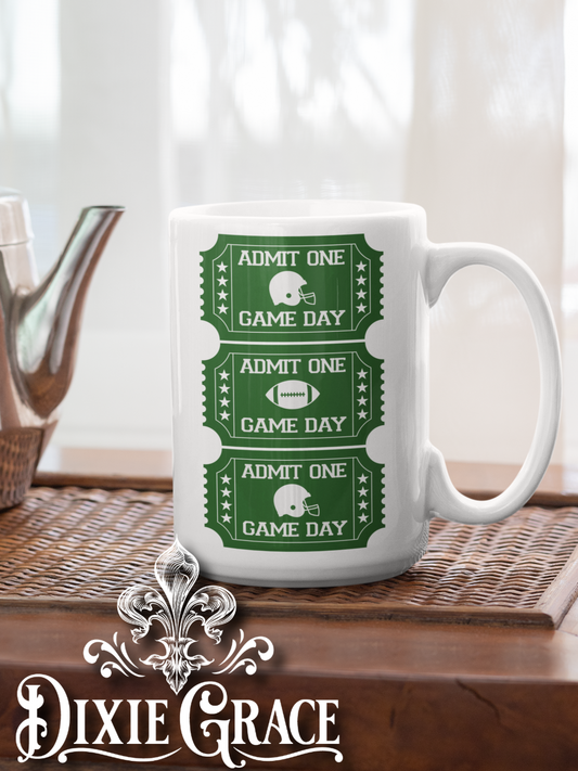 Game Day Tickets - Large Coffee Mug