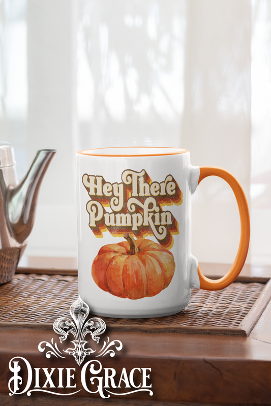 Hey There Pumpkin - Large Coffee Mug