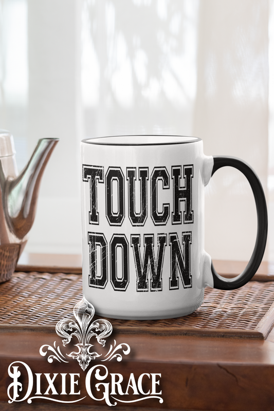 Touch Down Football - Large Coffee Mug