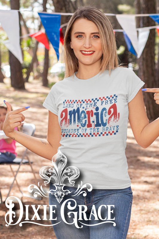 Retro America - Silver - Youth, Tank, Sweatshirt, Hoodie Option - Graphic Tee