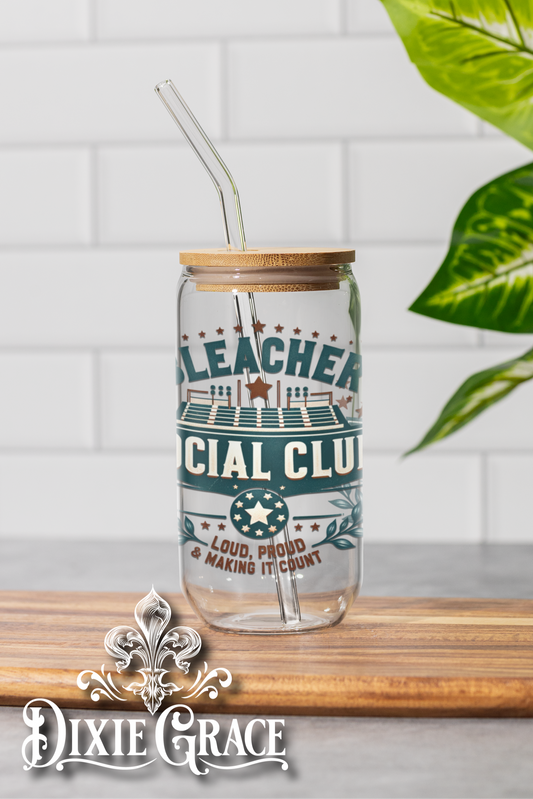 Bleacher Social Club - 16 oz Glass Can