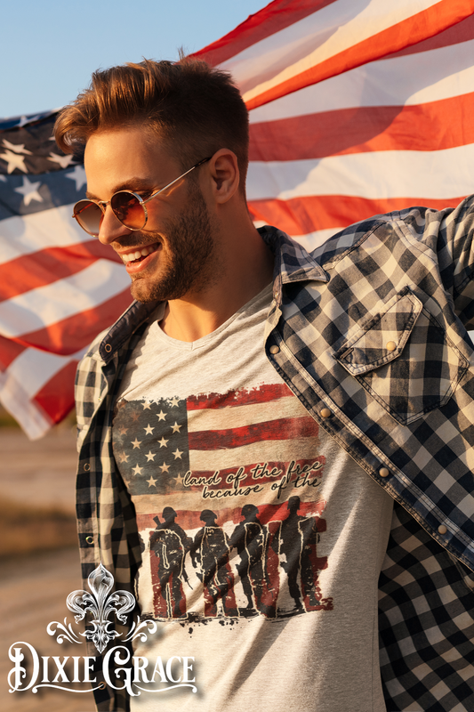 Because of the Brave - Heather Tan - Youth, Tank, Sweatshirt, Hoodie Option - Graphic Tee