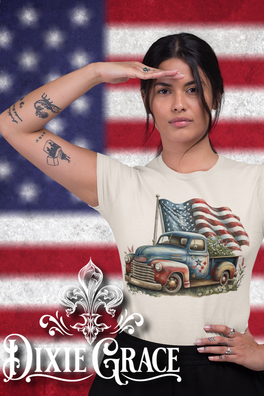 American Truck - Natural - Youth, Tank, Sweatshirt, Hoodie Option - Graphic Tee