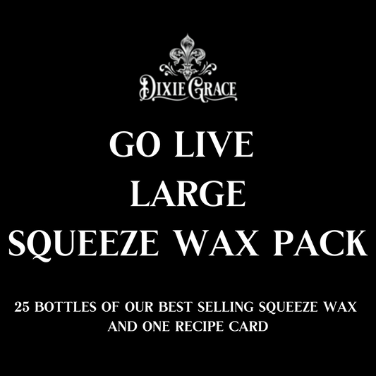 Go Live! Large Squeeze Wax Pack - 25 Bottles!